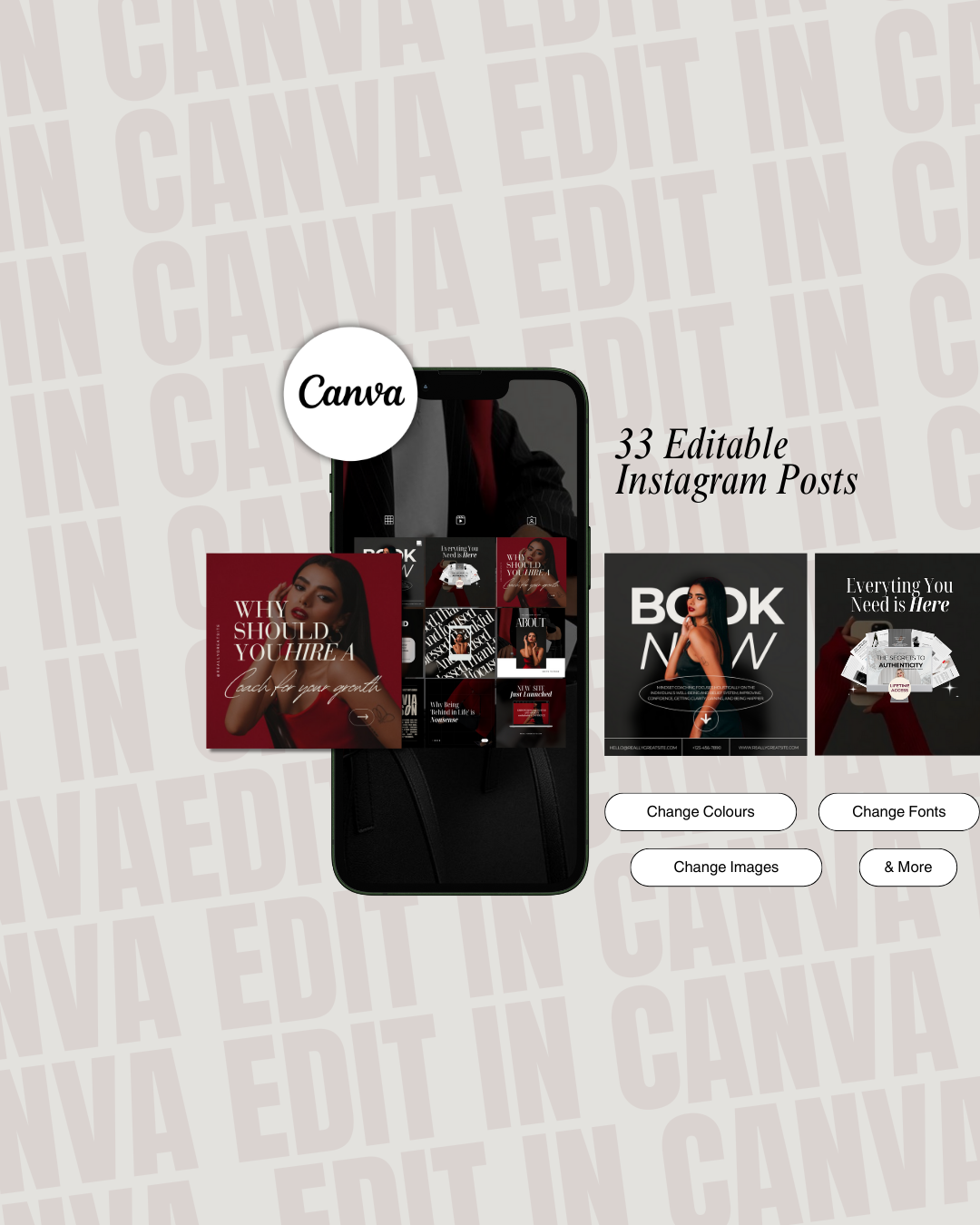 ALLURA CUSTOMISABLE CANVA SOCIAL TEMPLATES